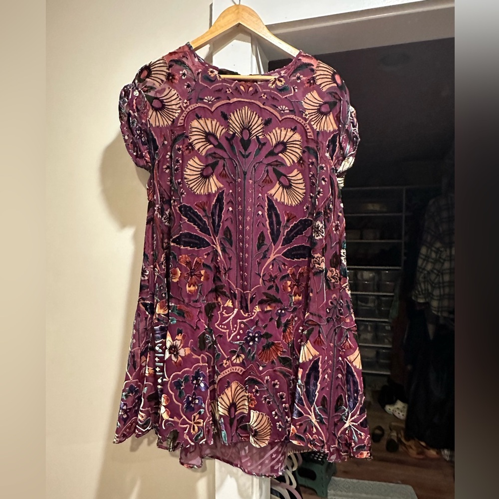 Strawberry Field dress velvet version
